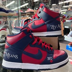 Nike SB Dunk High Supreme By Any Means Navy Size 11.5